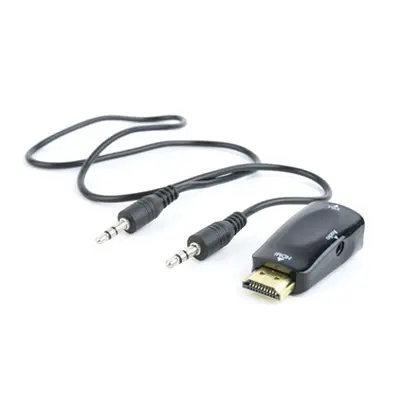 Adaptér C-TECH HDMI na VGA + Audio, M/F