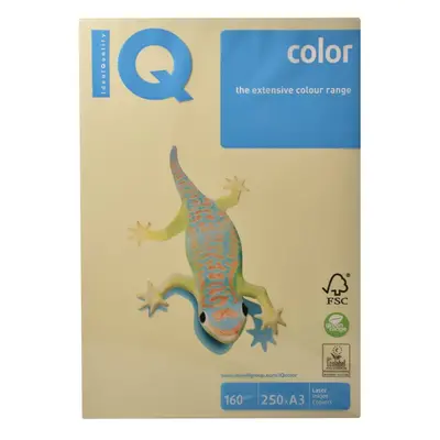 Kancelársky papier farebný A3 160g YE23 Pastel Yellow IQ