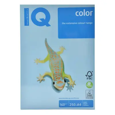 Kancelársky papier farebný A4 160g MB30 Pastel Medium Blue IQ