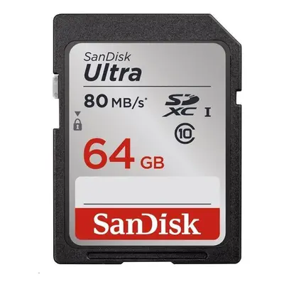 SanDisk SDXC karta 64GB Ultra (80 MB/s Class UHS-I)