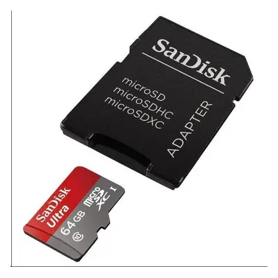 Karta SanDisk MicroSDXC GB Ultra (100 MB/s, Class 10, Android) + adaptér