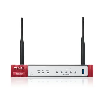 Zyxel USG Flex 50AX, 10/100/1000, 1*WAN, 4*LAN/DMZ ports, WiFi AX1800, 1*USB (device only)