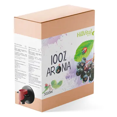 HillVital 100% prírodná šťava Arónia 3l