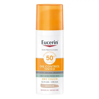 EUCERIN Sun Ochranný krémový gél na opaľovanie na tvár Dry Touch OIL CONTROL (stredne tmavý) SPF