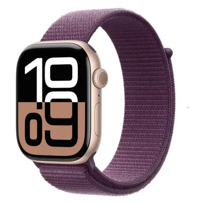 APPLE Watch Series GPS + Cellular 42mm Rose Gold Aluminium Case with Plum Sport Loop