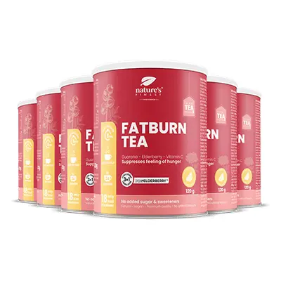 100% Organický Čaj na Chudnutie | x FatBurn Tea with ProElderberry™ | Pestrec Mariánsky a Valeri