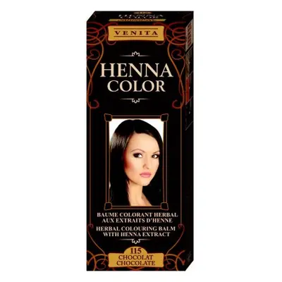 Venita Henna Color farbiaci balzam na vlasy 115 Čokoláda 75 ml