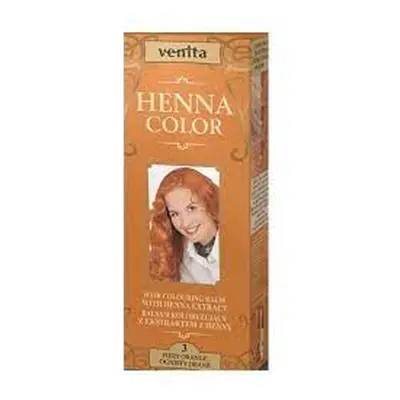 Venita Henna Color farbiaci balzam na vlasy 3 Červený pomaranč 75ml