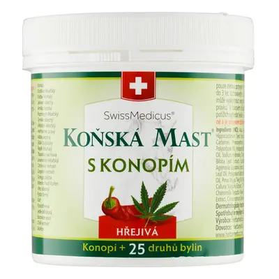 Swissmedicus konská masť s kanabisom hrejivá 250 ml