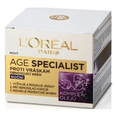 LOREAL NOČNÝ KRÉM 50ML 55+ AGE EXPERT