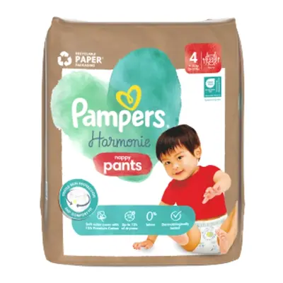 Pampers nohavičkové plienky Harmónia Nappy Pants veľkosť 4 22ks