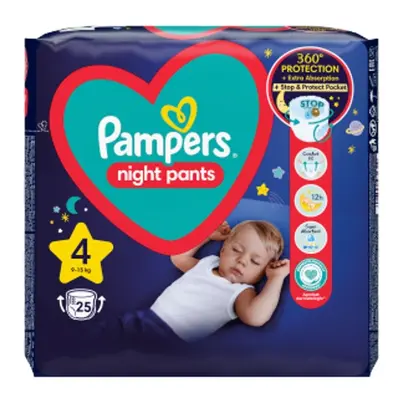 Pampers nohavičkové plienky nočné veľ. 4 25ks