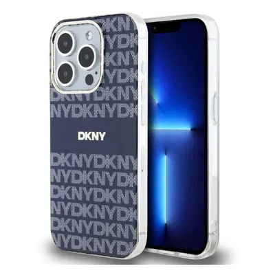 DKNY PC/TPU Repeat Pattern Tonal Stripe Magsafe Zadní Kryt pro iPhone 15 Pro Max Blue