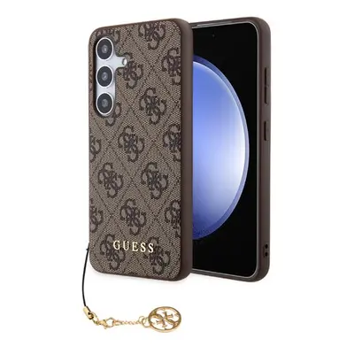 Guess 4G Charms Zadní Kryt pro Samsung Galaxy S24+ Brown