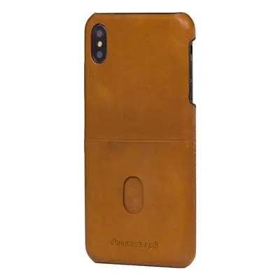 Puzdro Dbramante Tune iPhone XS Max, kožené - hnedé