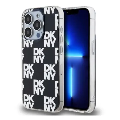 DKNY PC/TPU Checkered Pattern Zadní Kryt pro iPhone 15 Pro Max Black