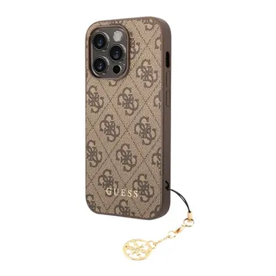 Guess 4G Charm Zadní Kryt pro iPhone 13 Pro Tone on Tone Brown