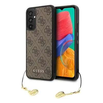 Guess case for Samsung Galaxy A34 5G GUHCSA34GF4GBR brown hardcase 4G Charms Collection