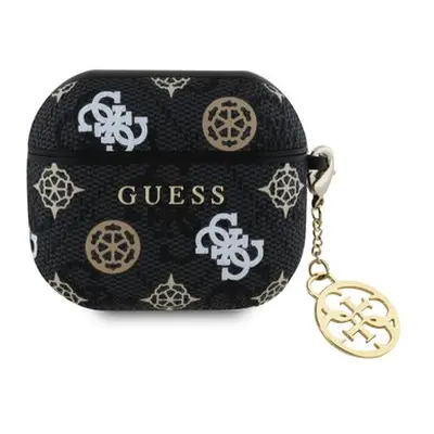 Guess PU 4G Peony Charm Pouzdro pro AirPods 3 Black