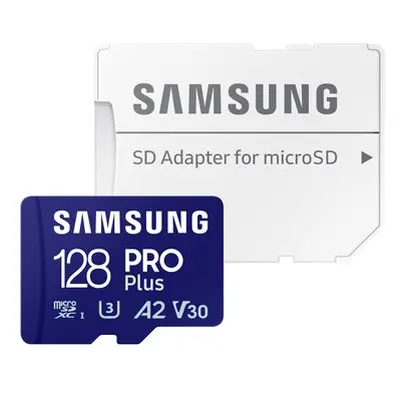 Samsung/micro SDXC/128GB/Class 10/+ Adaptér/Modrá