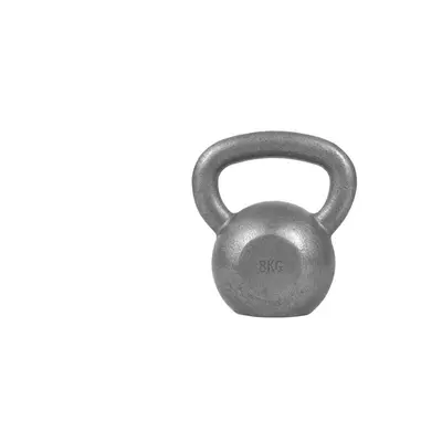 Gorilla Sports Kettlebell činka, liatinová, sivá, 8 kg