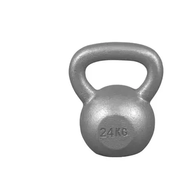 Gorilla Sports Kettlebell činka, liatinová, sivá, 24 kg