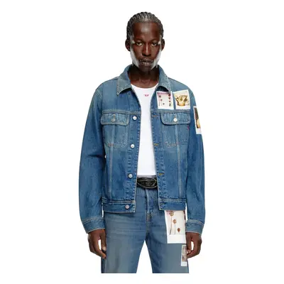 Diesel - Trucker jacket with polaroid patches - Denim Jackets - Unisex - Blue