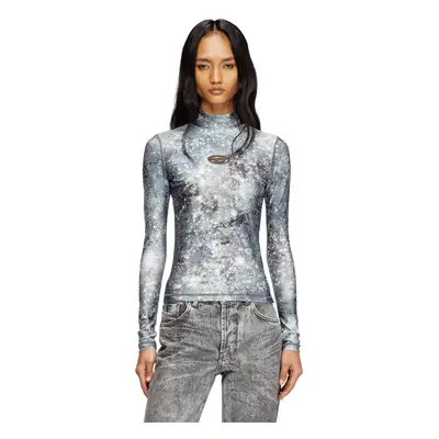 Diesel - Long sleeved turtle neck top - T-Shirts - Woman - Multicolor