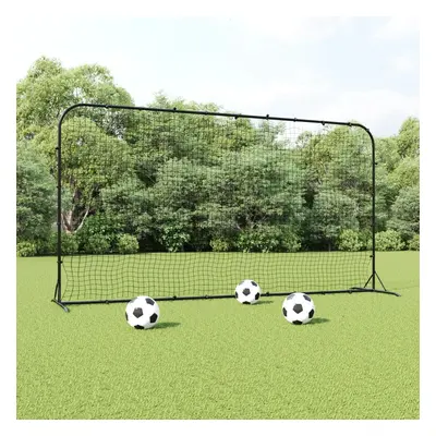 vidaXL Futbalová odrazová sieť čierna 366x90x183 cm HDPE