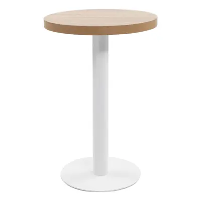 vidaXL Bistro stolík bledohnedý 50 cm MDF