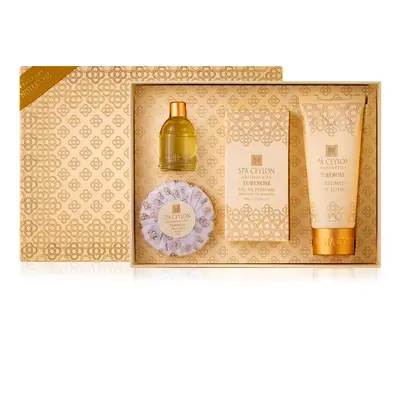 Spa Ceylon - Eau De Parfum Set TUBEROSE - telové mlieko 30 ml +  mydlo 50 g + krém na ruky 10 g 