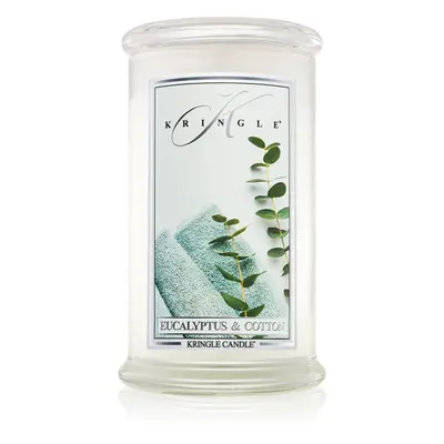 Kringle Candle Eucalyptus & Cotton vonná sviečka