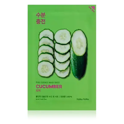 Holika Holika Pure Essence Cucumber plátenná maska s upokojujúcim účinkom pre citlivú pleť so sk