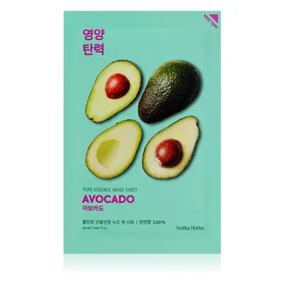 Holika Holika Pure Essence Avocado upokojujúca plátienková maska