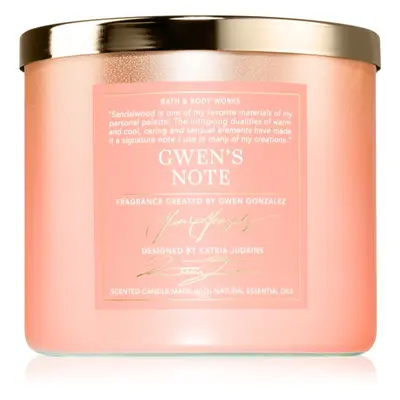 Bath & Body Works Gwen's Note vonná sviečka