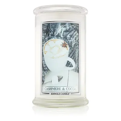 Kringle Candle Cashmere & Cocoa vonná sviečka