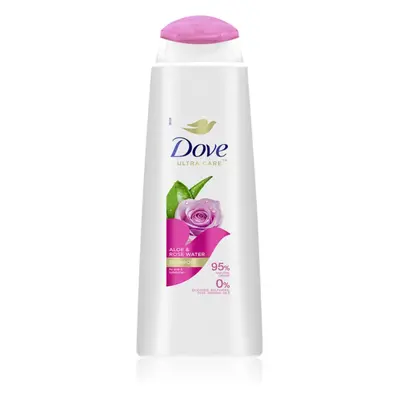 Dove Aloe & Rose Water šampón pre hydratáciu a lesk