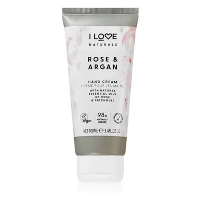 I love... Naturals Rose & Argan hydratačný krém na ruky s vôňou ruží