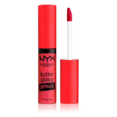 NYX Professional Makeup Butter Gloss Metallic metalický lesk na pery odtieň Blood