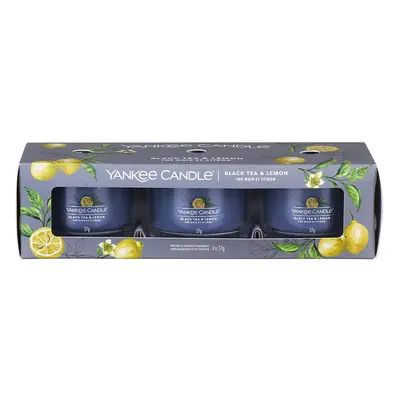 Yankee Candle Sada votívnych sviečok v skle Black Tea & Lemon x g