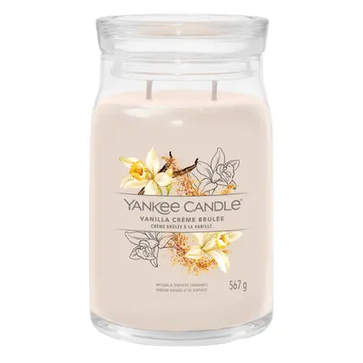 Yankee Candle Aromatická sviečka Signature sklo veľké Vanilla Creme Brulée g