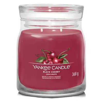 Yankee Candle Aromatická sviečka Signature sklo stredná Black Cherry g