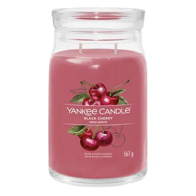 Yankee Candle Aromatická sviečka Signature sklo veľké Black Cherry g