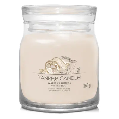 Yankee Candle Aromatická sviečka Signature sklo stredná Warm Cashmere g