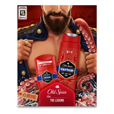 Old Spice Darčeková sada starostlivosti o telo Captain Dark