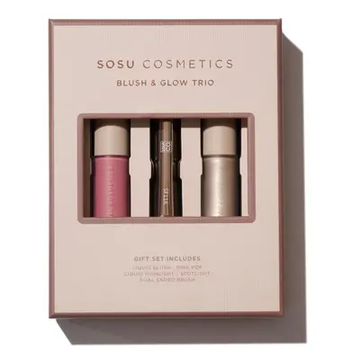 SOSU Cosmetics Darčeková sada dekoratívnej kozmetiky Blush & Glow Trio