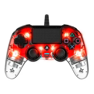 PS4 HW Gamepad Nacon Compact Controller Clear Red