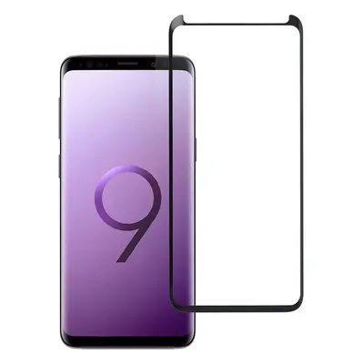 Tempered Glass Blue Star - SAM Galaxy S9 Full Face (full glue/small size) - black Tempered Glass