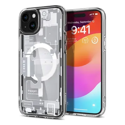 Spigen Ultra Hybrid MagFit kryt iPhone 15 Plus zero one biely