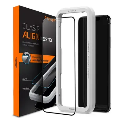 Spigen 3D tvrdené sklo Align FC Apple iPhone 11 Pro Max/XS Max čierne